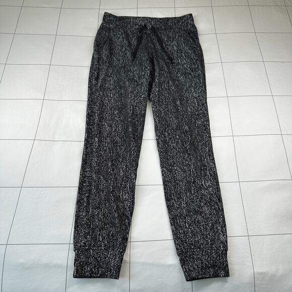 Lululemon Pants Womens 6 Black Ready to Rulu Jogger Reflective Tapered Athletic - Picture 1 of 11